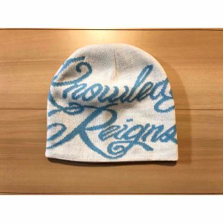 シュプリーム(Supreme)のシュプリーム　Knowledge Reigns Beanie　白(ニット帽/ビーニー)