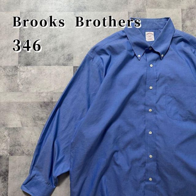 ブルックスブラザーズ Brooks Brothers 346 長袖 ボタンダウンシャツ メンズXL /eaa346402