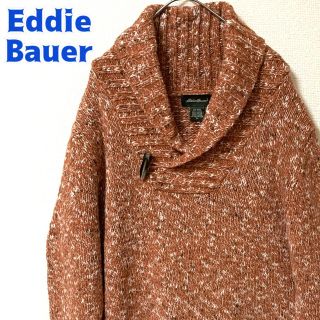 エディーバウアー(Eddie Bauer)のEddie Bauer エディーバウアー ニットセーター オレンジ ウール 古着(ニット/セーター)