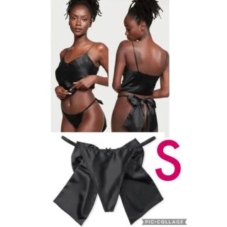 ヴィクトリアズシークレット(Victoria's Secret)のヴィクトリア　シークレット サテンリボンVストリング セクシーショーツS(ショーツ)