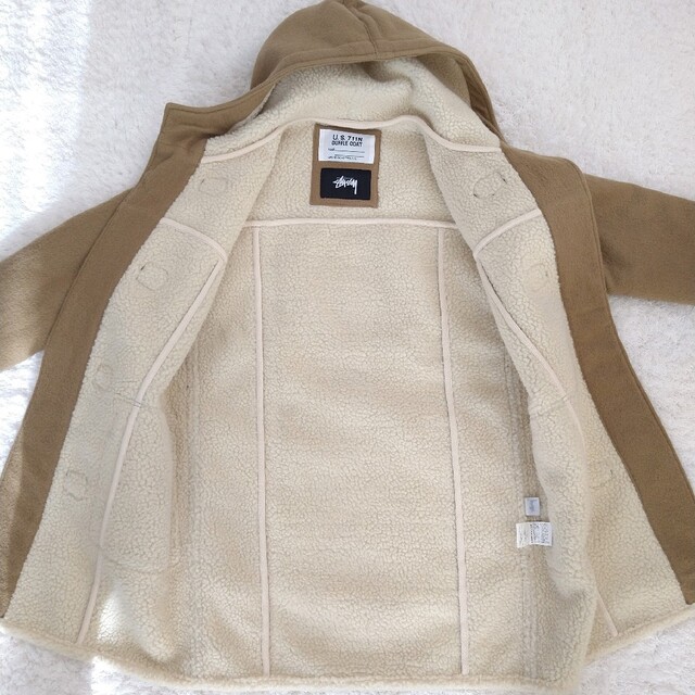 美品 STUSSY Schott コラボ ダッフルコート キャメル ボア M | www