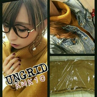 アングリッド(Ungrid)の新品♡ ミドル丈タートルニットワンピース(ひざ丈ワンピース)