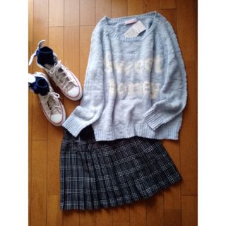シマムラ(しまむら)の新品タグ付★キラキラ糸混 セーター ニット*M*中高生 teen 学生 向け(ニット/セーター)