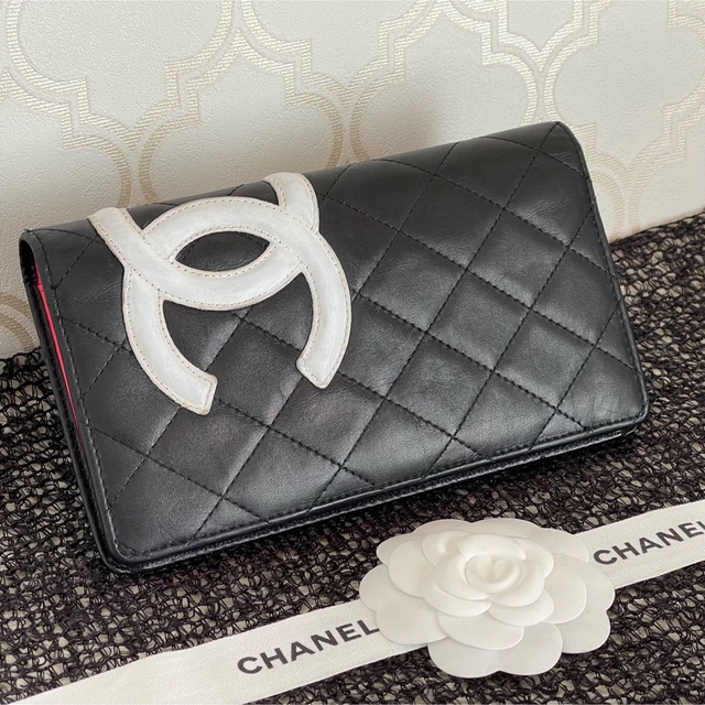 ⭐️極美品⭐️CHANEL シャネル カンボンライン ココマーク ピンク 長財布-