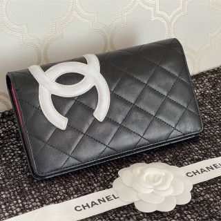 シャネル(CHANEL)の⭐️極美品⭐️CHANEL シャネル カンボンライン ココマーク ピンク 長財布(財布)