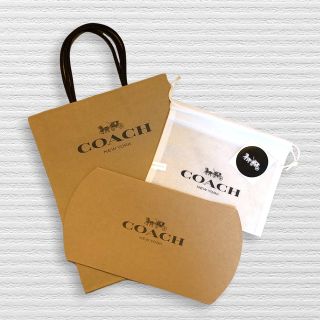 コーチ(COACH)の新品 コーチ ギフトボックス 箱 紙袋 保存袋(シール付き)(ショップ袋)