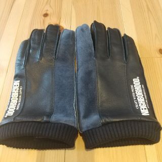 ポイント入りましたかNEIGHBORHOOD LEATHER PANEL GLOVE CP 黒　L