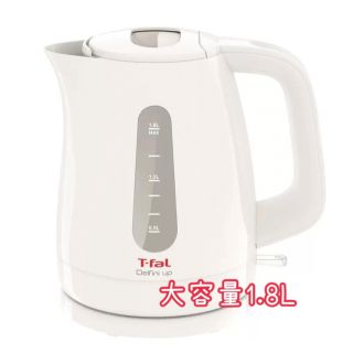 ティファール(T-fal)の【新品】ティファール 電気ケトル 1.8L ホワイト(調理道具/製菓道具)