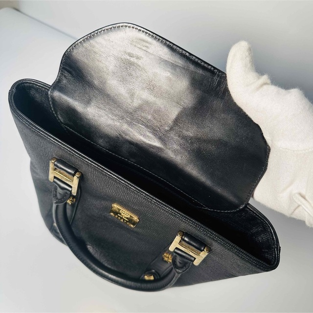 ☆ラスト1点限り☆ MCM ハンドバッグ レザー ゴールド ロゴ 人気 ☆ラスト1点限り☆ MCM ハンドバッグ レザー ゴールド ロゴ 人気