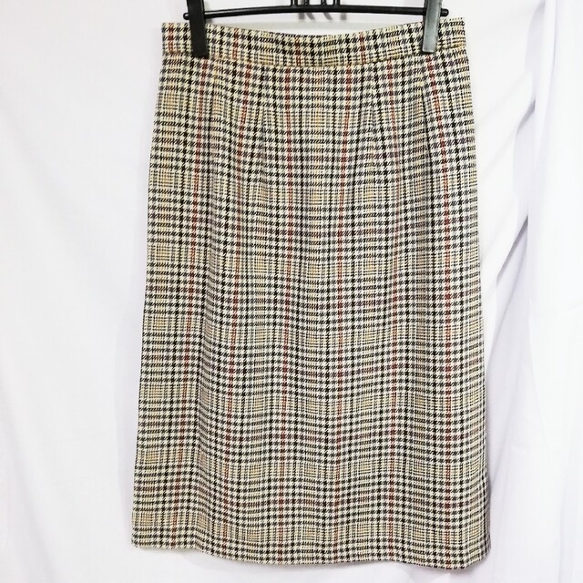 GU(ジーユー)の新品 GU オンライン限定 チェックナローミディスカート XXL ベージュ レディースのスカート(ひざ丈スカート)の商品写真