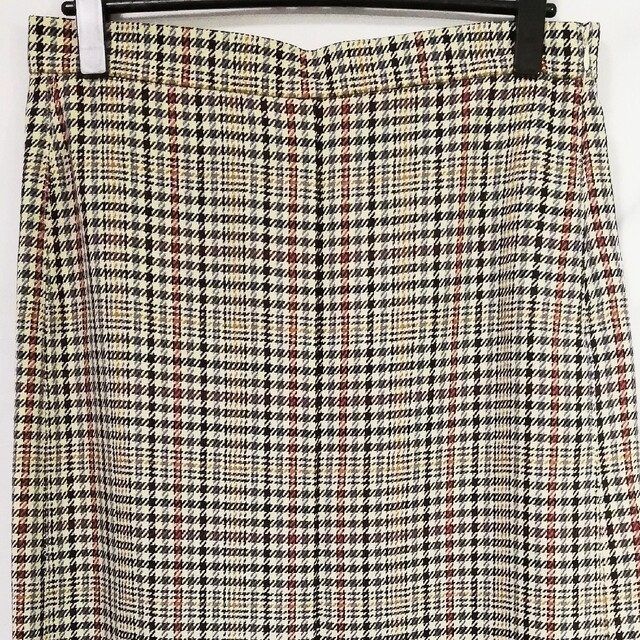 GU(ジーユー)の新品 GU オンライン限定 チェックナローミディスカート XXL ベージュ レディースのスカート(ひざ丈スカート)の商品写真