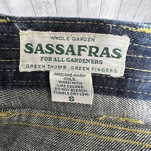 SASSAFRAS(ササフラス)の美品！SASSAFRAS FALL LEAF PANTS サイズS 日本製！ メンズのパンツ(ワークパンツ/カーゴパンツ)の商品写真