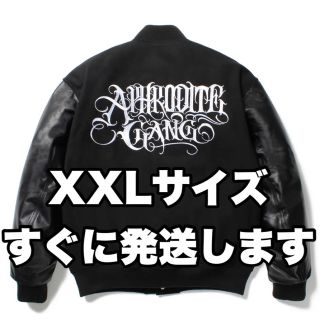 APHRODITE GANG LEATHER VARSITY JACKET