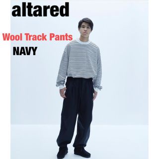 1LDK SELECT - altared wool track pants navy サイズ2の通販 by わ's ...