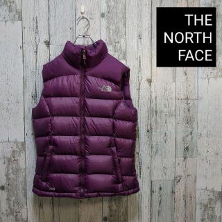 ザノースフェイス(THE NORTH FACE)の【美品】ノースフェイス　ダウンベスト　700フィル　パープル(ダウンベスト)