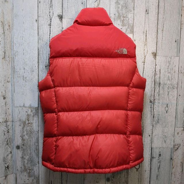 THE NORTH FACE(ザノースフェイス)の【美品】ノースフェイス　ダウンベスト　700フィル　オレンジ レディースのジャケット/アウター(ダウンベスト)の商品写真