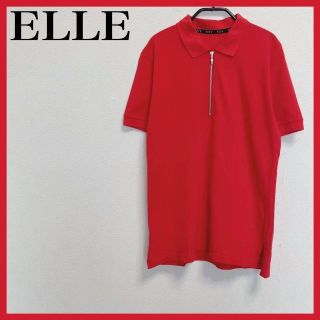 エル(ELLE)のELLE/エル　ポロシャツ　赤　M(ポロシャツ)