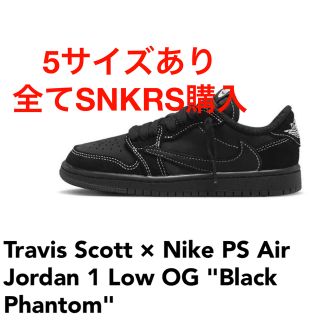 ナイキ(NIKE)のトラヴィス ナイキ PS エアジョーダン1 OG BlackPhantom(スニーカー)