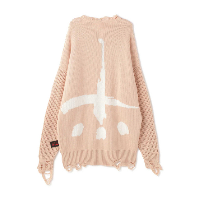 CVTVLIST CTLS CRASH KNIT“PINK“ メンズのトップス(ニット/セーター)の商品写真