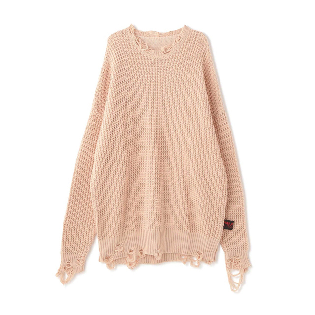 CVTVLIST CTLS CRASH KNIT“PINK“ メンズのトップス(ニット/セーター)の商品写真