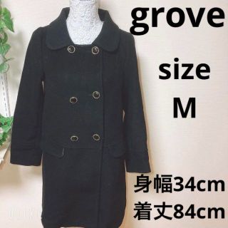 美品  grove チェスターコート  カーキ 定価約1万円