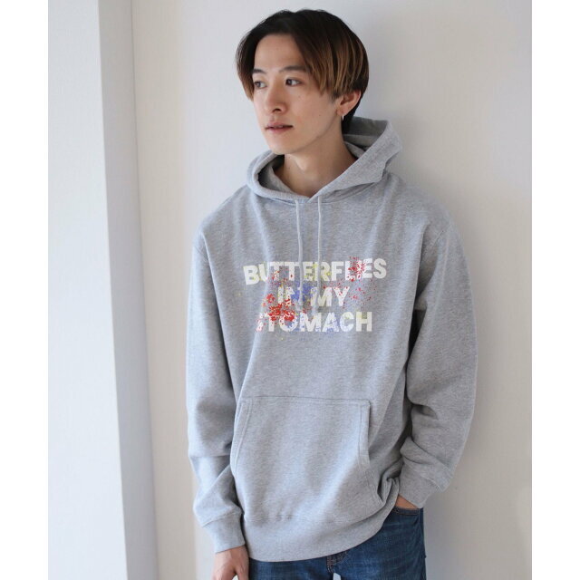 【GREY】【SPECIAL PRICE】BEAMS T / バタフライズ イン マイ ストマック パーカ