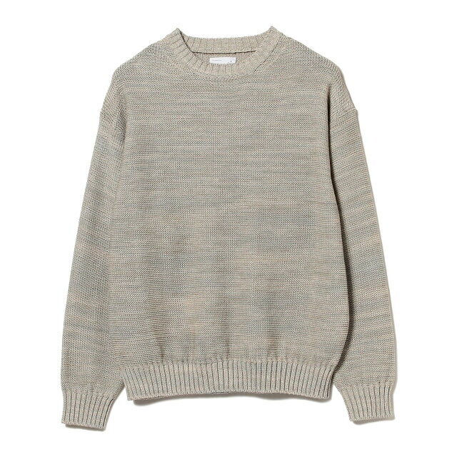 【MIX_GREY_SP】scair / SPACE DYED CREW NECK SWEATER
