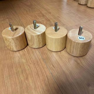 ムジルシリョウヒン(MUJI (無印良品))の無印良品 木製脚・5cmナチュラル(M8) 4本組(脚付きマットレスベッド)