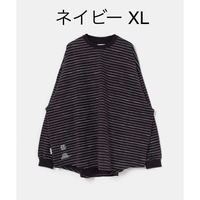 YGM × SEE SEE × S.F.C ボーダーL/S TEE XL YGM × SEE SEE × S.F.C ボーダーL/S TEE XL