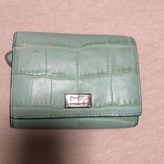 コーチ(COACH)のCOACH折り財布　ブルー(財布)