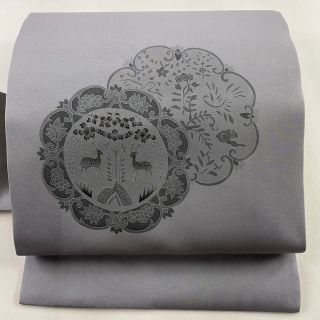 名古屋帯 美品 秀品 正絹 【中古】(帯)