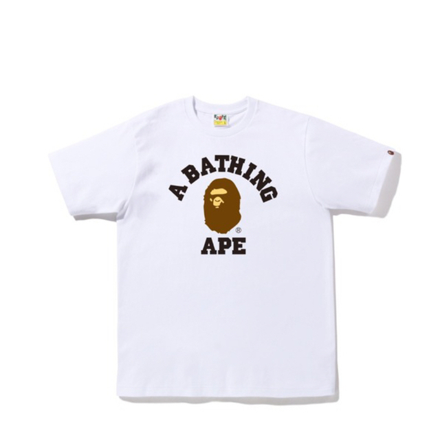 A BATHING APE(アベイシングエイプ)のアベイシングエイプ A BATHING APEエイプ ベイプ TシャツBAPE白 メンズのトップス(Tシャツ/カットソー(半袖/袖なし))の商品写真