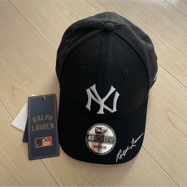 Ralph Lauren(ラルフローレン)のRalph Lauren ny mlb キャップ cap M ブラック 黒 メンズの帽子(キャップ)の商品写真