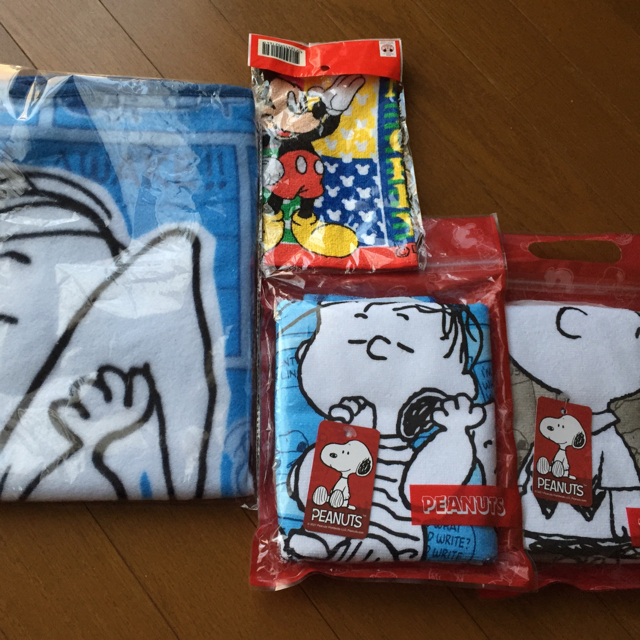 SNOOPY(スヌーピー)の膝掛け タオル セット 専用 エンタメ/ホビーのおもちゃ/ぬいぐるみ(キャラクターグッズ)の商品写真