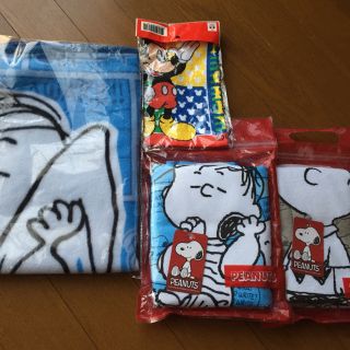 スヌーピー(SNOOPY)の膝掛け タオル セット 専用(キャラクターグッズ)