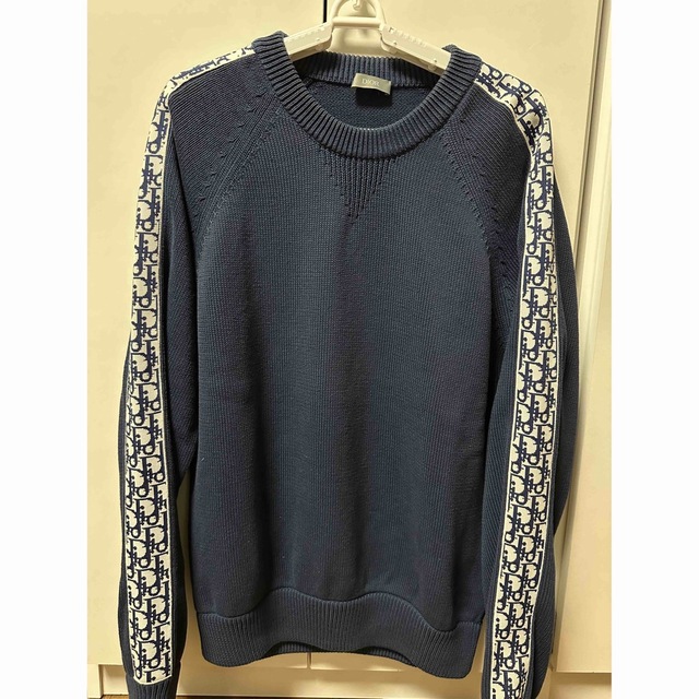 超人気の Christian Dior - Dior Oblique Side Line Crewneck ニット M