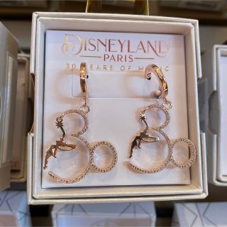 ◇パリディズニー◇30周年記念グッズ ピアス ミッキー ティンカーベル