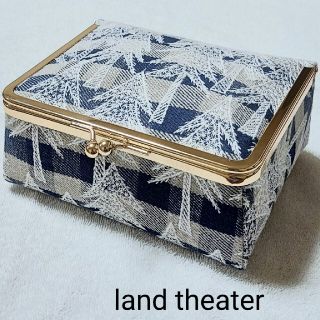 ミナペルホネン(mina perhonen)のミナペルホネン　ハンドメイド　がま口BOXポーチ(大)(その他)