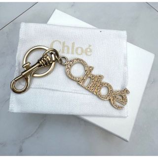 クロエ(Chloe)の正規品Chloeクロエ　ピンクストーンキーホルダー(キーホルダー)