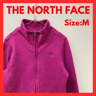 ザノースフェイス(THE NORTH FACE)の【美品】古着　ノースフェイス　裏起毛スウェット　レディース　Mサイズ　ピンク(トレーナー/スウェット)