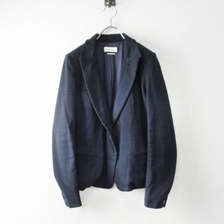 イザベルマラン(Isabel Marant)のISABEL MARANT ETOILE イザベルマラン エトワール コットンテーラードジャケット 36/ダークネイビー【2400013082136】(テーラードジャケット)