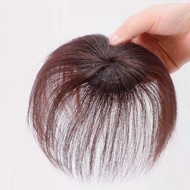 頭頂部 部分 ウィッグ ヘアピース 薄毛 円形脱毛症 つむじ 人毛 茶 かつら つむじ 頭頂部 ウィッグ ヘアピース 円形脱毛症 薄毛 ダーク ブラウン