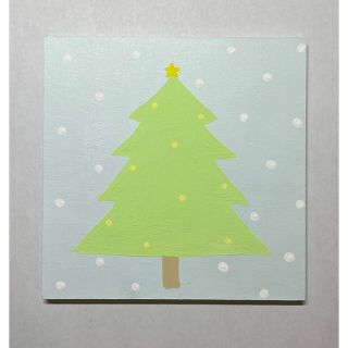 328クリスマスツリーアクリル画原画(絵画/タペストリー)