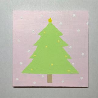 329クリスマスツリーアクリル画原画(絵画/タペストリー)