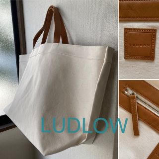 ラドロー(LUDLOW)の極美品　完売カラー　LUDLOW ラドロー  ワイドキャンバストート(トートバッグ)