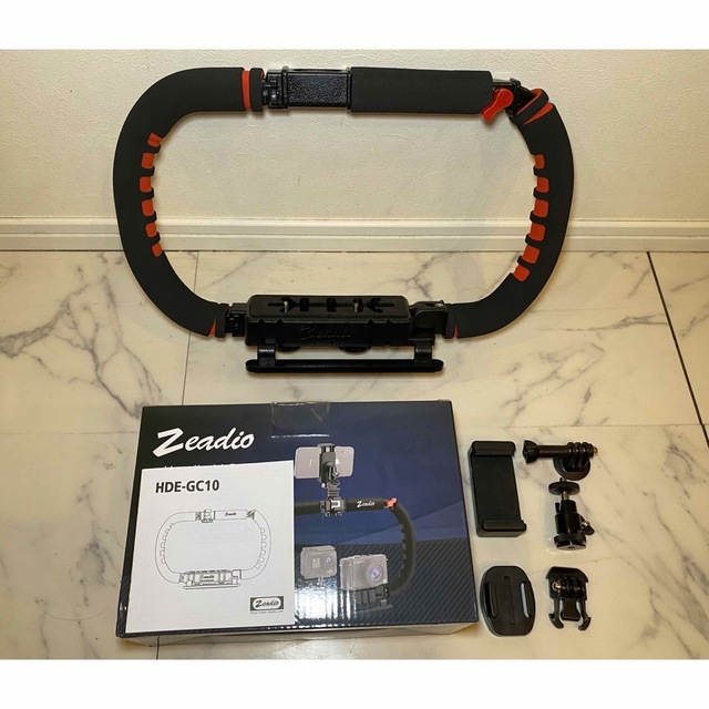 【美品】Zeadioカメラ・スマホスタビライザー　折り畳み式ハンドルグリップ