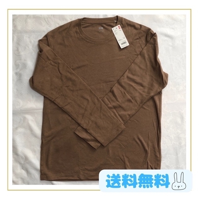 UNIQLO(ユニクロ)の【新品】ユニクロ ソフトタッチ クルーネックT 長袖 あったかい メンズのトップス(Tシャツ/カットソー(七分/長袖))の商品写真