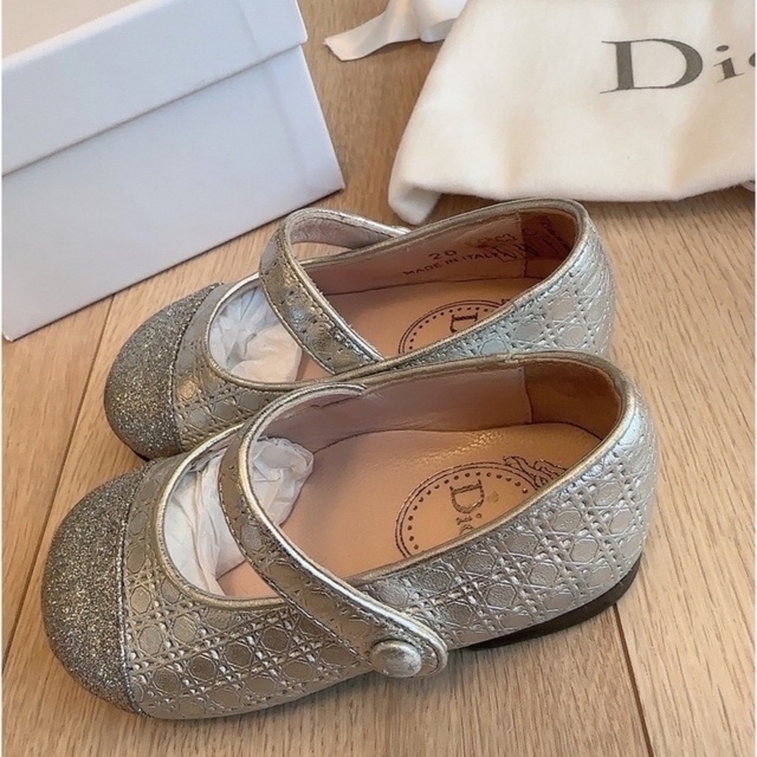baby Dior(ベビーディオール)のベビーディオール☆　バレエフラット　シューズ キッズ/ベビー/マタニティのベビー靴/シューズ(~14cm)(フラットシューズ)の商品写真