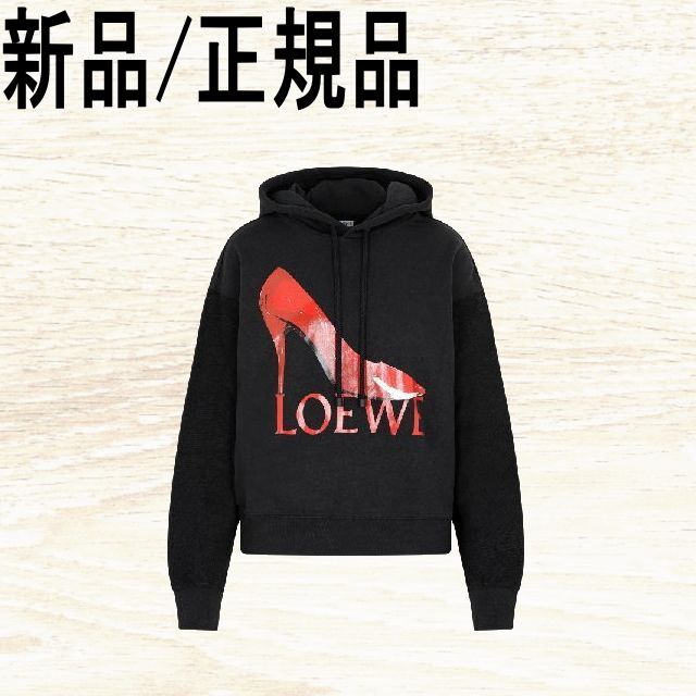 人気 新品未使用 LOEWE コットン　スウェット パーカー