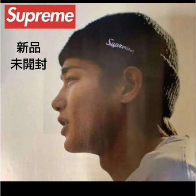 新品未使用　22FW Supreme Loose Gauge Beanie 黒 メンズの帽子(ニット帽/ビーニー)の商品写真